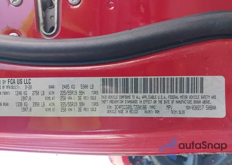 2020 Dodge Journey Crossroad from USA, damaged, VIN 3C4PDCGB5LT220186